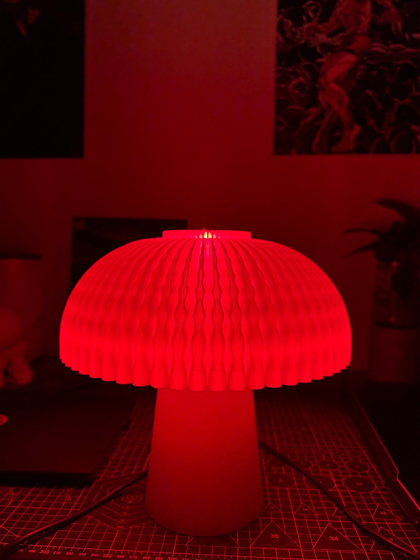 Emberdome Mushroom Lamp – 3D Printed Modern Bedside & Table Lamp - Layerlabs