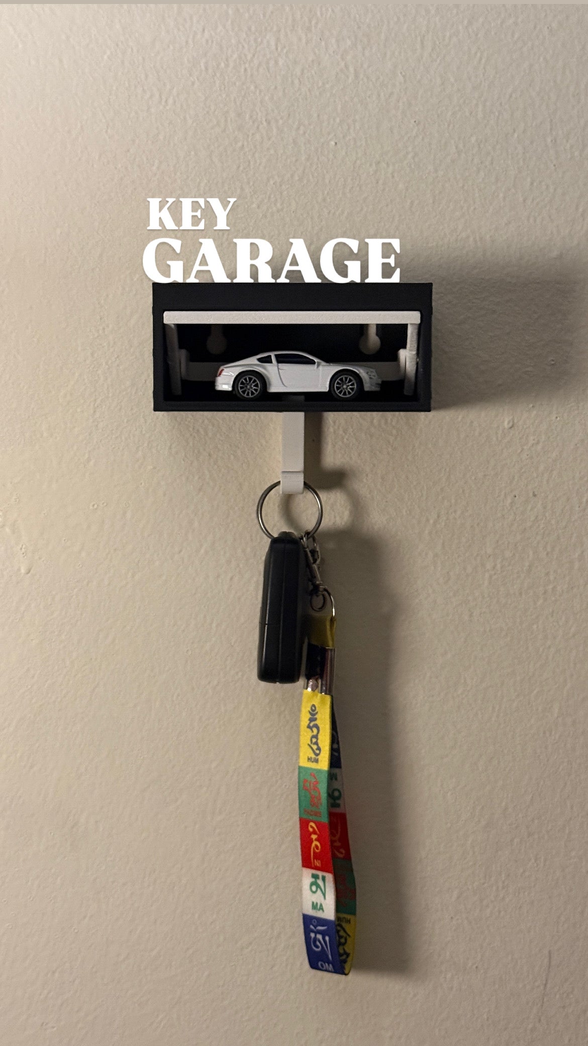 Garage key holder (hot wheels not included)