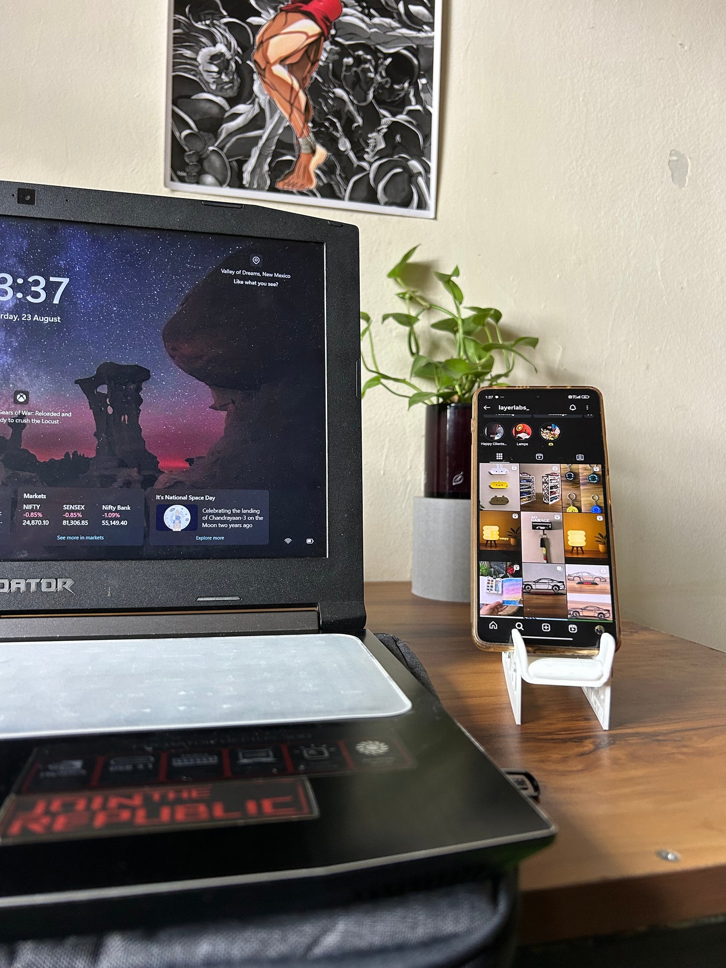Racecar seat mobile stand