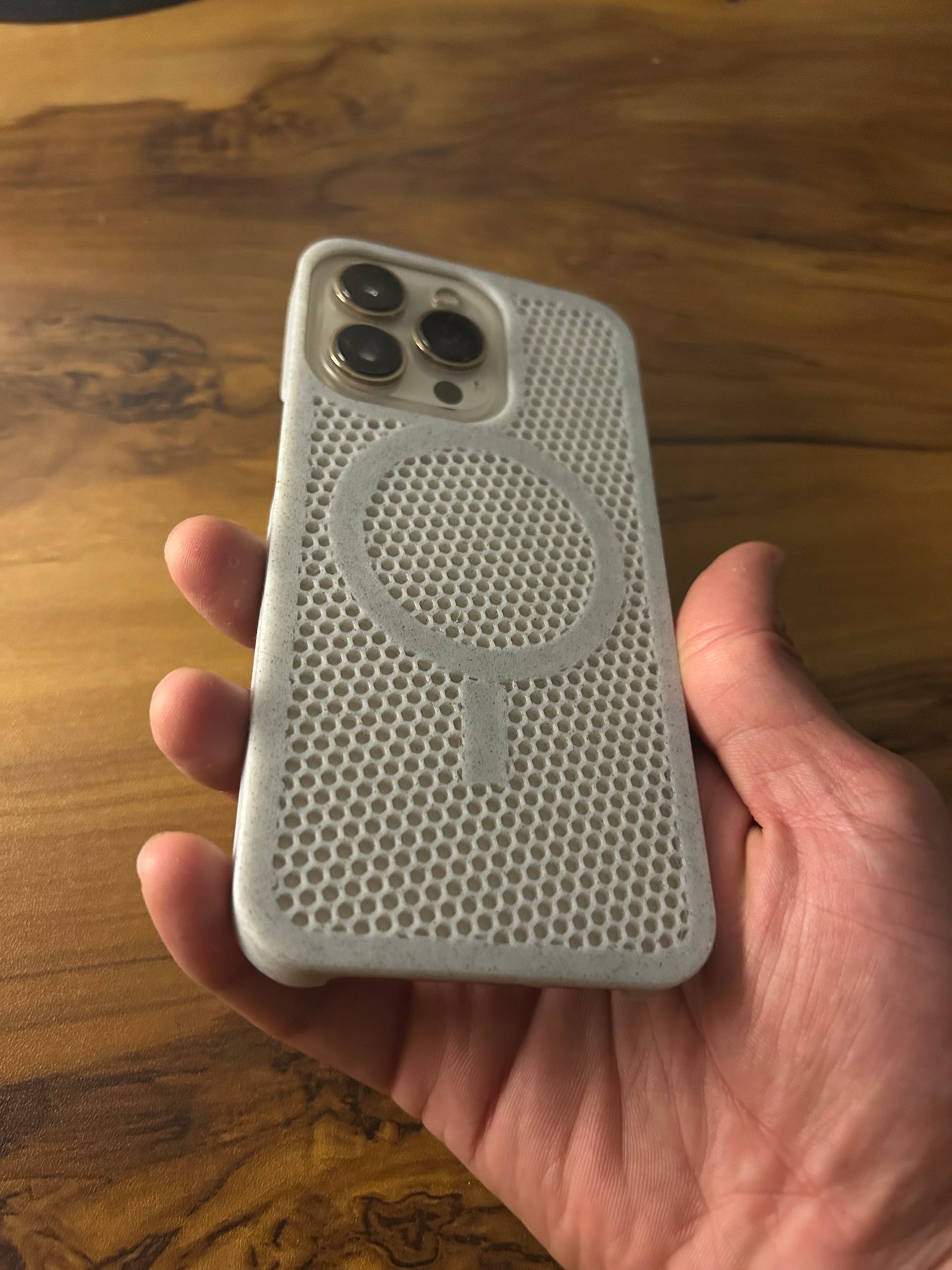 iPhone 3D Printed Netted Cover β Sleek | Breathable | Lightweight (MagSafe not included yet)