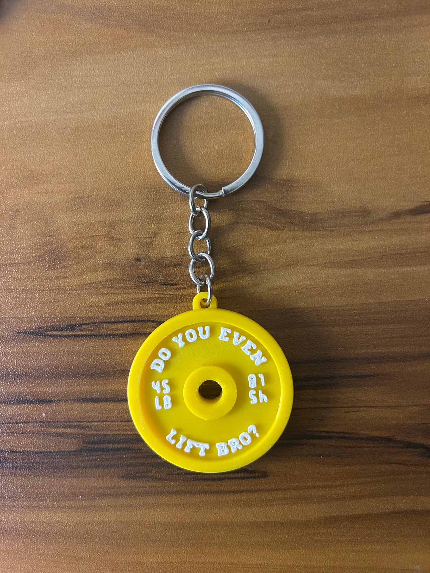 "Do you even lift bro" keychain
