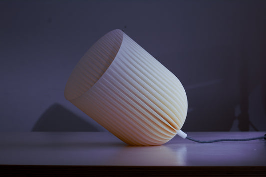 Lunara Ripple Pendant Lamp – 3D Printed Modern Minimal Light