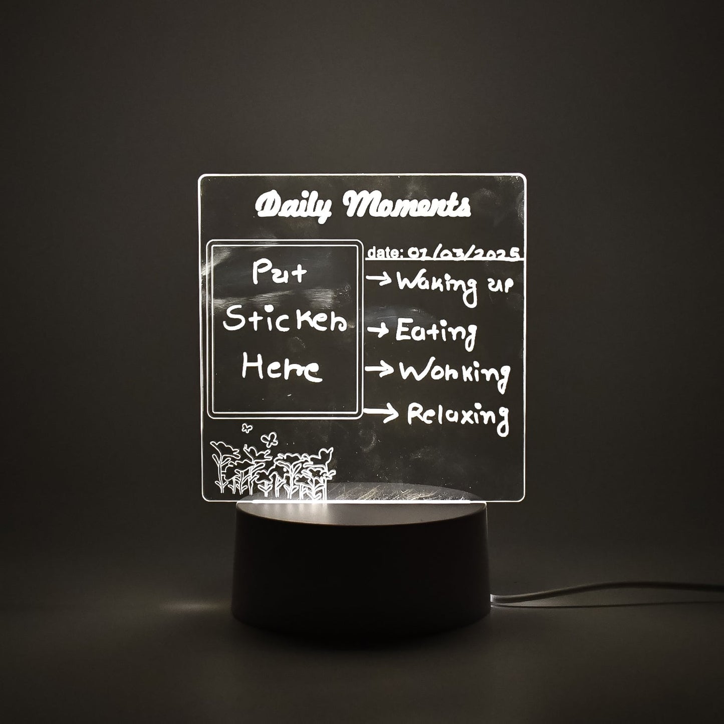 MemoGlow Daily Moments Planner Light