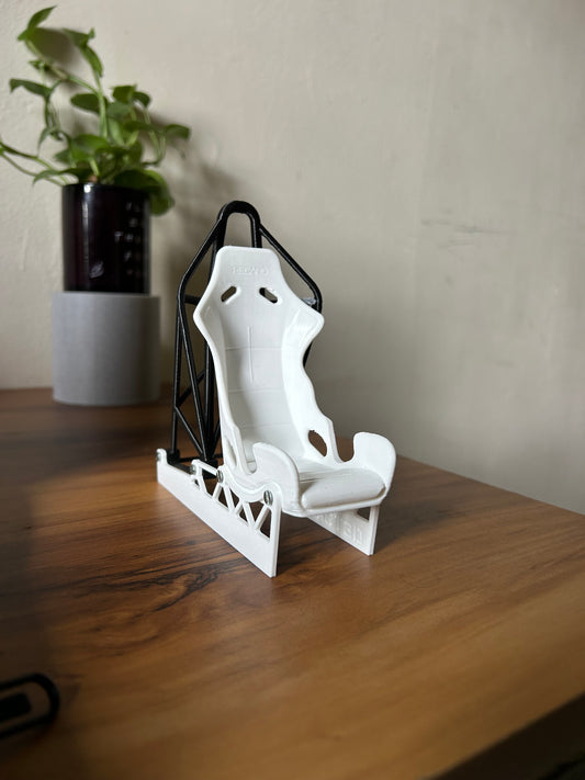 Racecar seat mobile stand