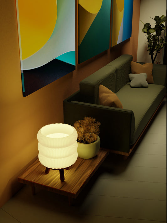 Bumpy desk warm lamp