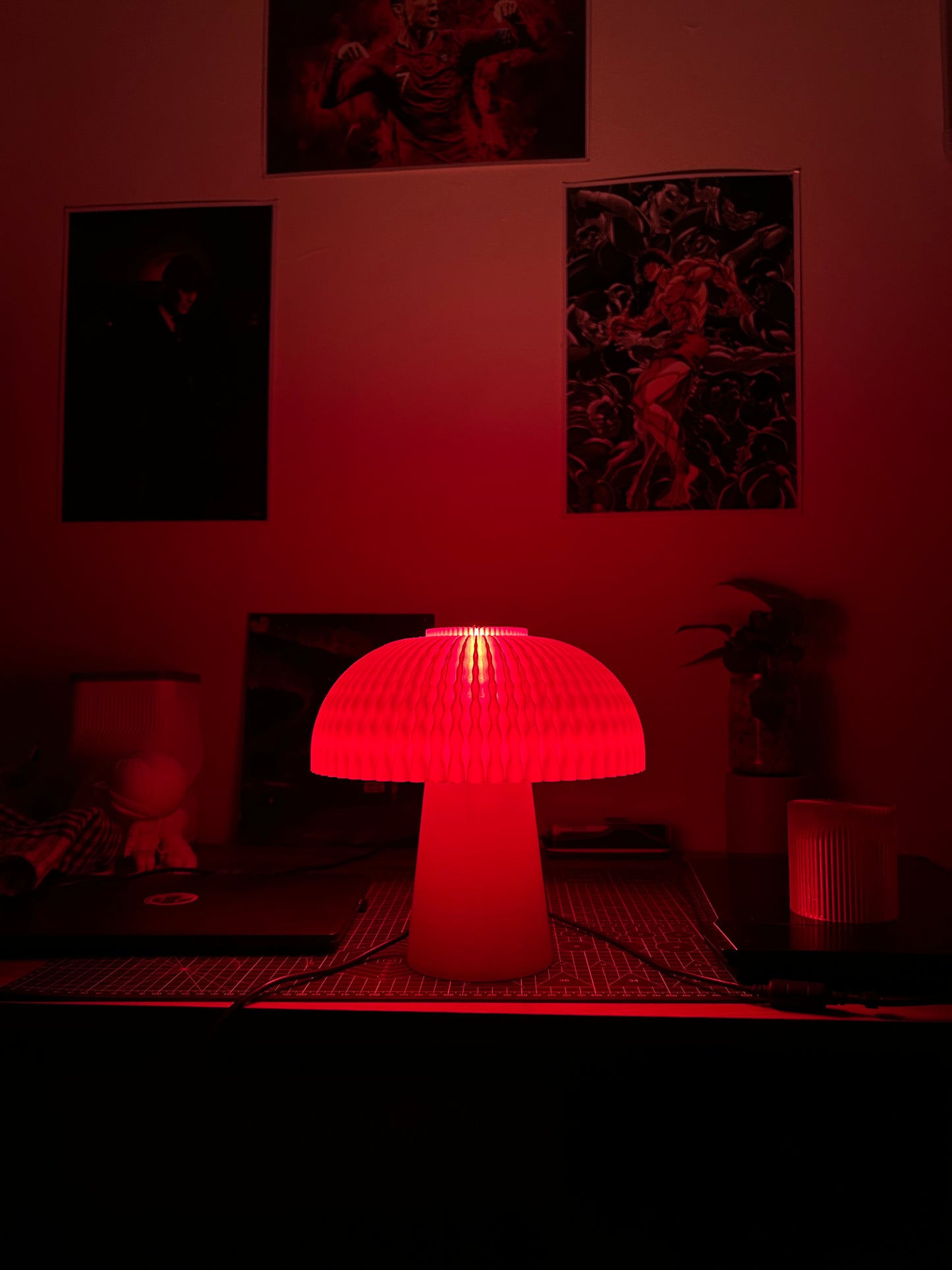 Emberdome Mushroom Lamp – 3D Printed Modern Bedside & Table Lamp - Layerlabs