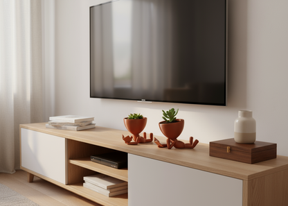 Relax & Read Planter – 3D Printed Quirky Pot