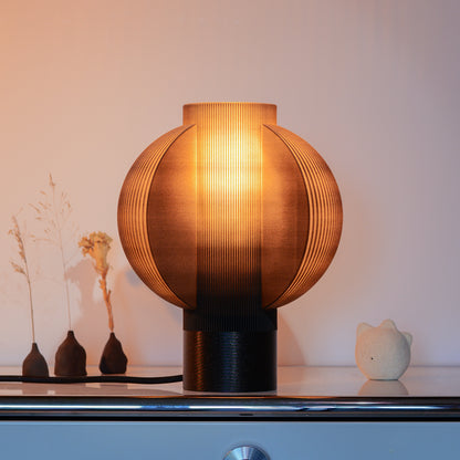 Orbis Halo Lamp – 3D Printed Modern Sculptural Ambient Table Lamp