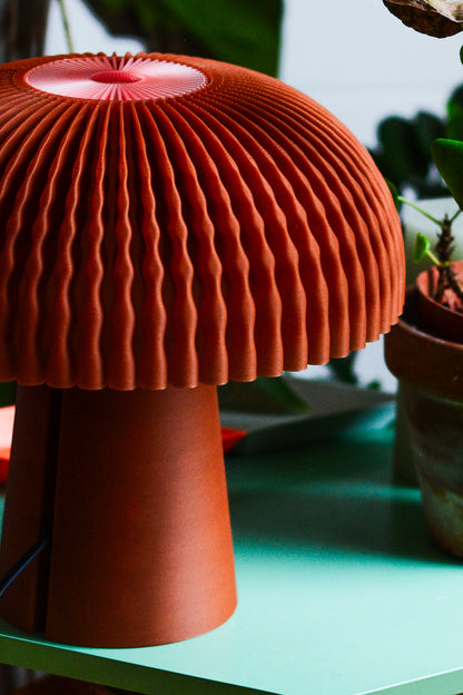 Emberdome Mushroom Lamp – 3D Printed Modern Bedside & Table Lamp - Layerlabs
