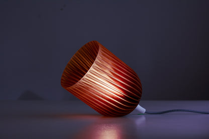 Lunara Ripple Pendant Lamp – 3D Printed Modern Minimal Light