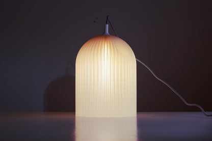 Lunara Ripple Pendant Lamp – 3D Printed Modern Minimal Light