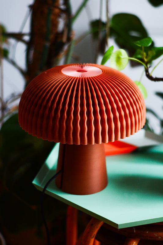 Emberdome Mushroom Lamp – 3D Printed Modern Bedside & Table Lamp - Layerlabs