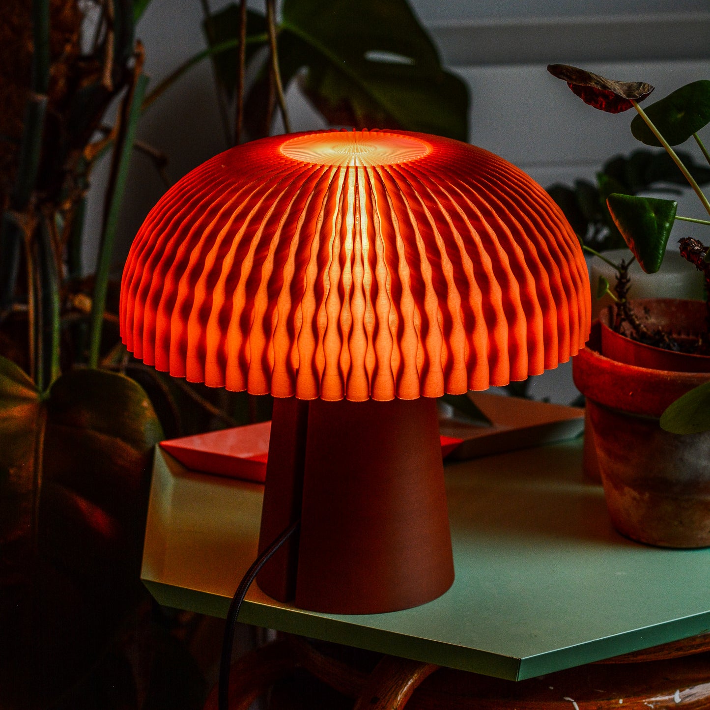 Emberdome Mushroom Lamp – 3D Printed Modern Bedside & Table Lamp - Layerlabs