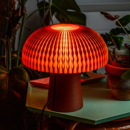 Emberdome Mushroom Lamp – 3D Printed Modern Bedside & Table Lamp - Layerlabs