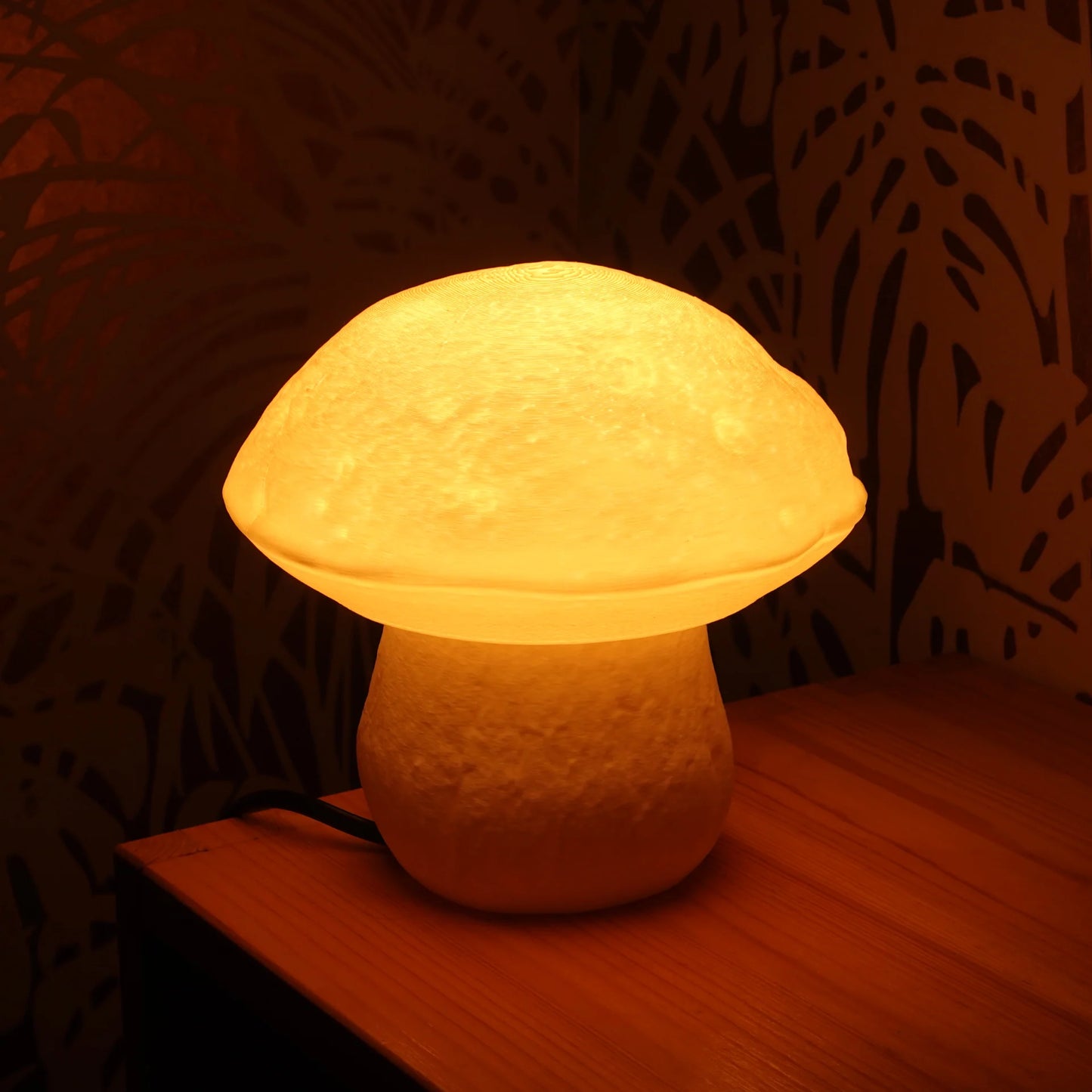 Edulis Mushroom lamp - Handcrafted 3D Printed Organic Bedside Light