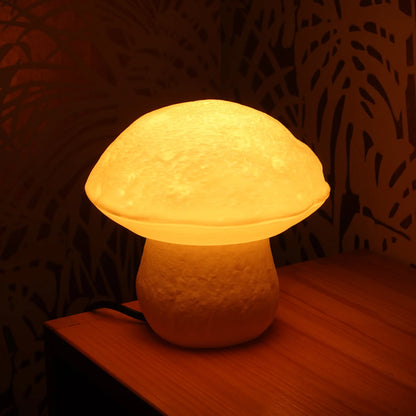 Edulis Mushroom lamp - Handcrafted 3D Printed Organic Bedside Light