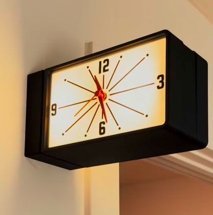 Nightwatch — Dual-Sided Wall Clock with Light