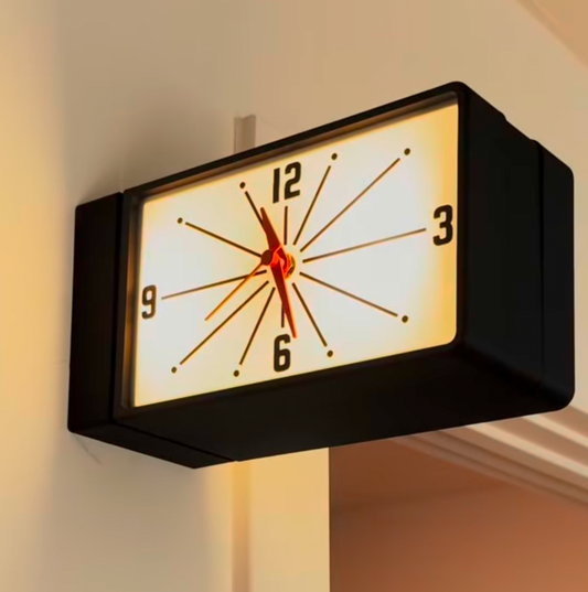 Nightwatch — Dual-Sided Wall Clock with Light