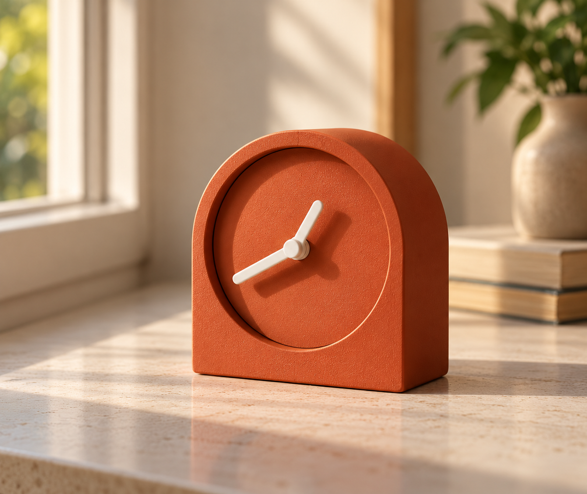 Arch Desk Clock — Minimalist Mini
