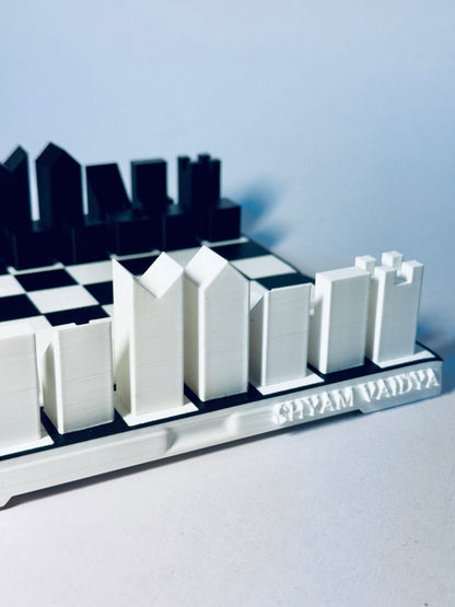 Personalized Palm-Sized Chess Set – Name Engraved