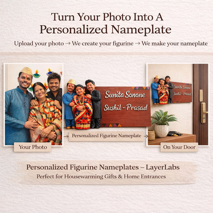 Personalized Home Entrance Nameplate