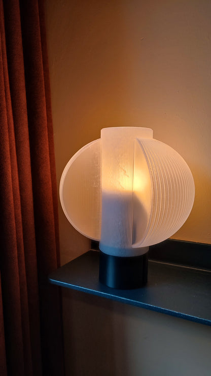 Orbis Halo Lamp – 3D Printed Modern Sculptural Ambient Table Lamp