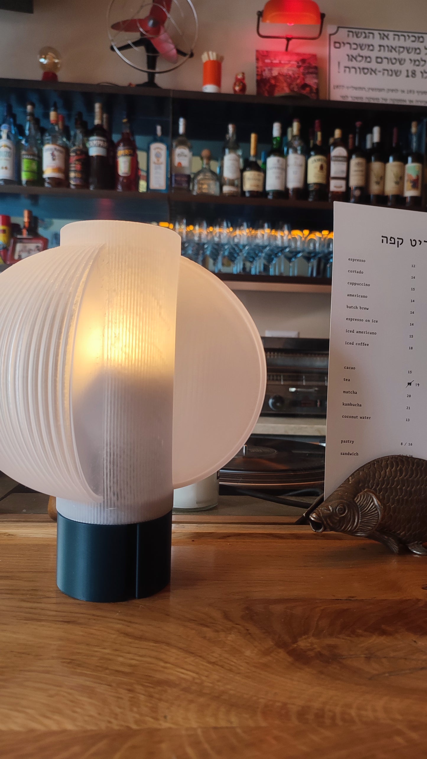 Orbis Halo Lamp – 3D Printed Modern Sculptural Ambient Table Lamp