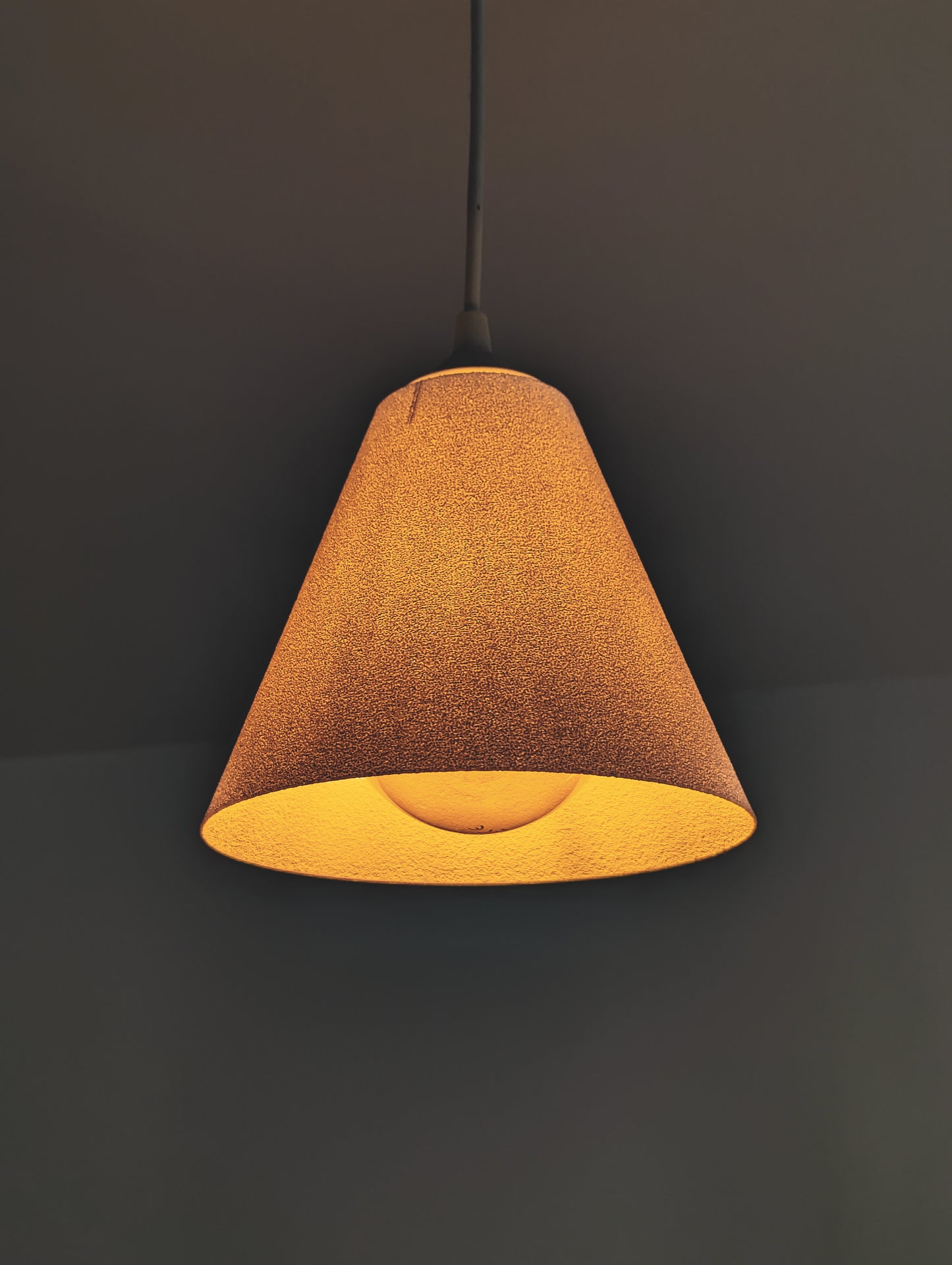 Solace Cone Pendant Lamp – 3D Printed Minimal Matte Ceiling Light