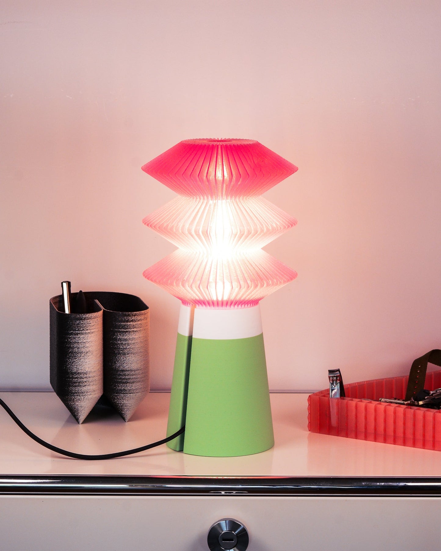 Orbis Cloud Lamp – 3D Printed Geometric Colorblock Modern Table Light