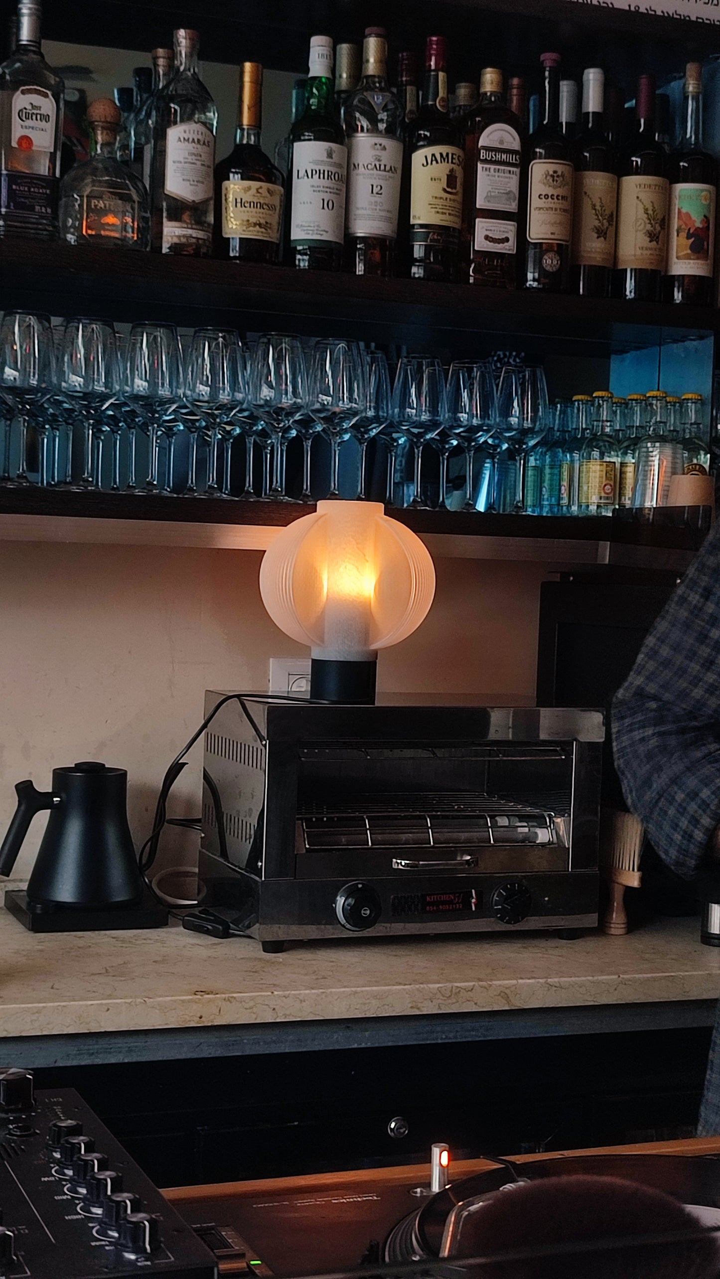 Orbis Halo Lamp – 3D Printed Modern Sculptural Ambient Table Lamp
